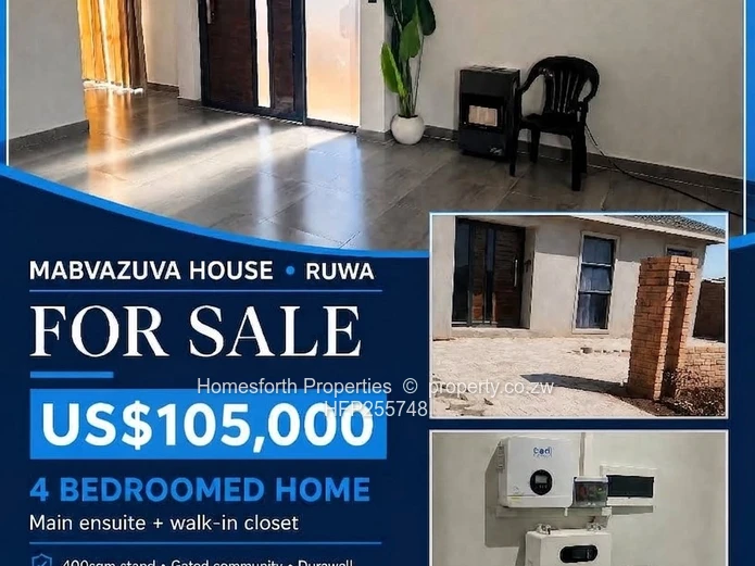 Mabvazuva Estate, Ruwa, House for Sale 105k